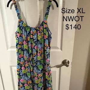 Floral Sleeveless Dress - XL